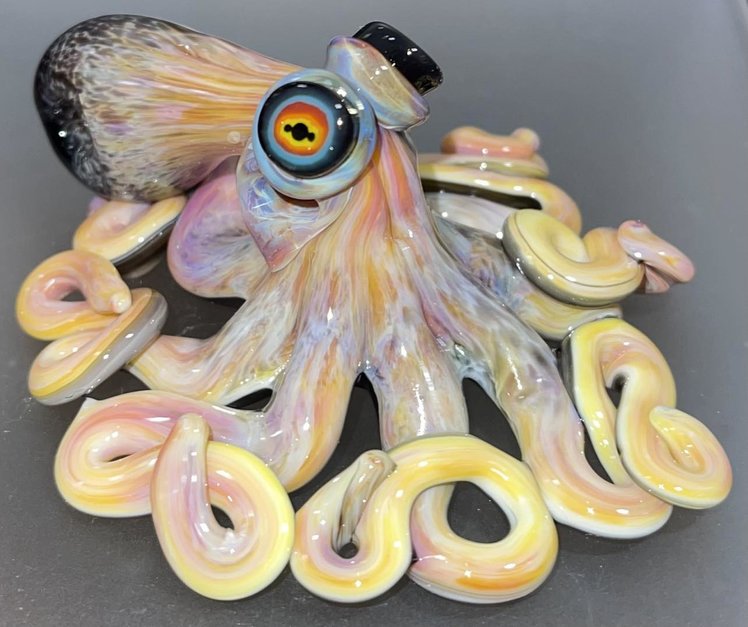 XODAS ペンダント　ボロシリケイトガラス Octopus ペンダント　ボロシリケイトガラス Octopus XODAS
